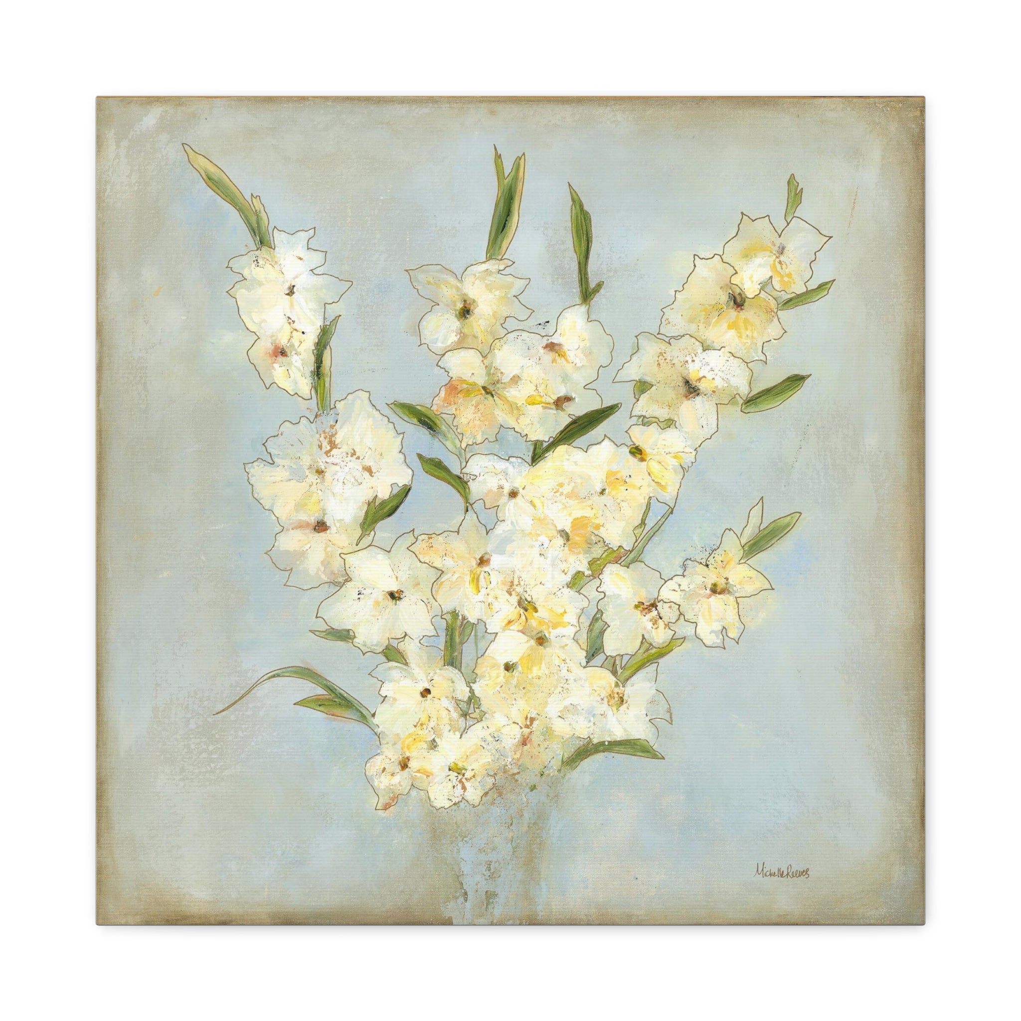 Yellow Gladiolas - Canvas Edition