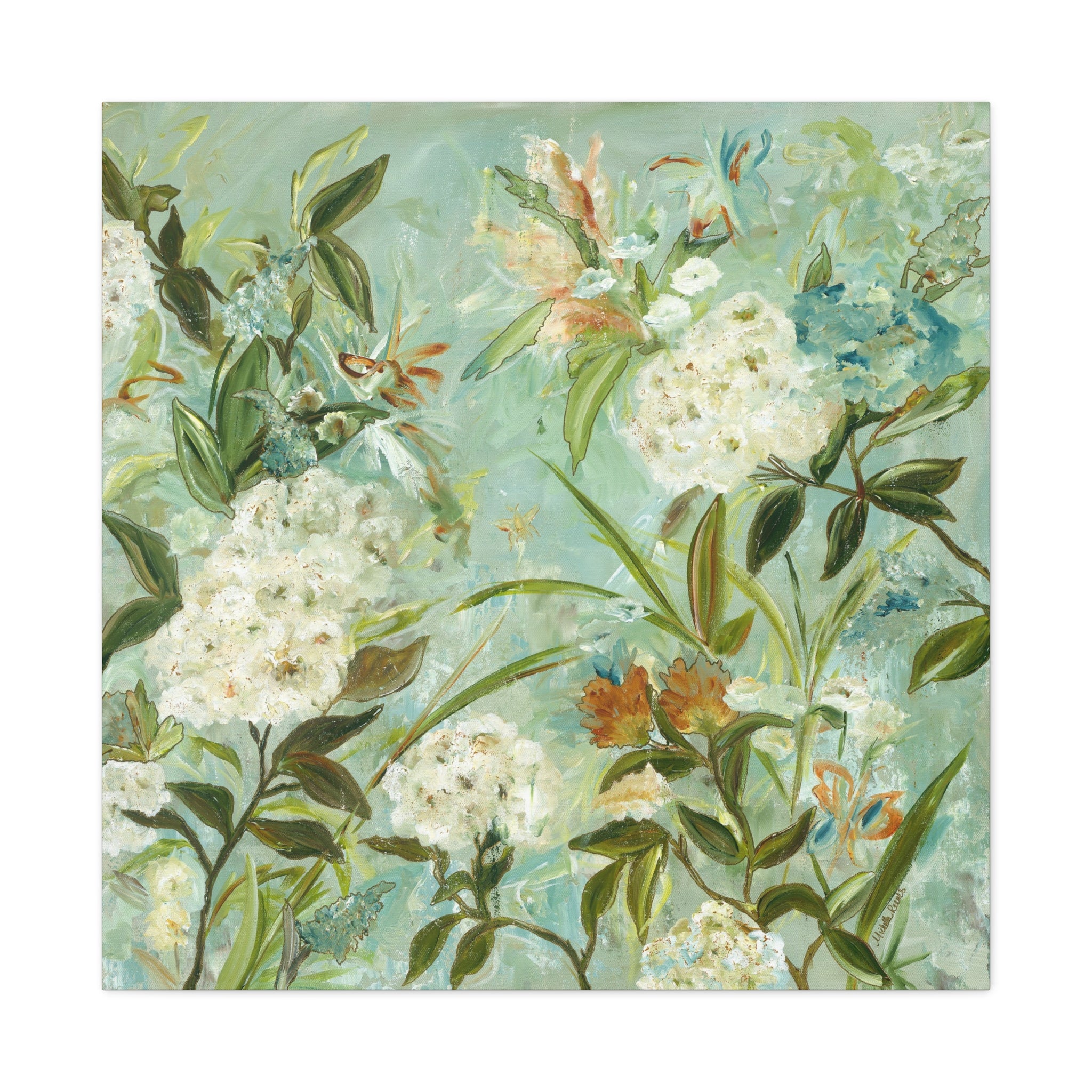 Abstract Floral Botanical -  Canvas Fine Art Print Edition