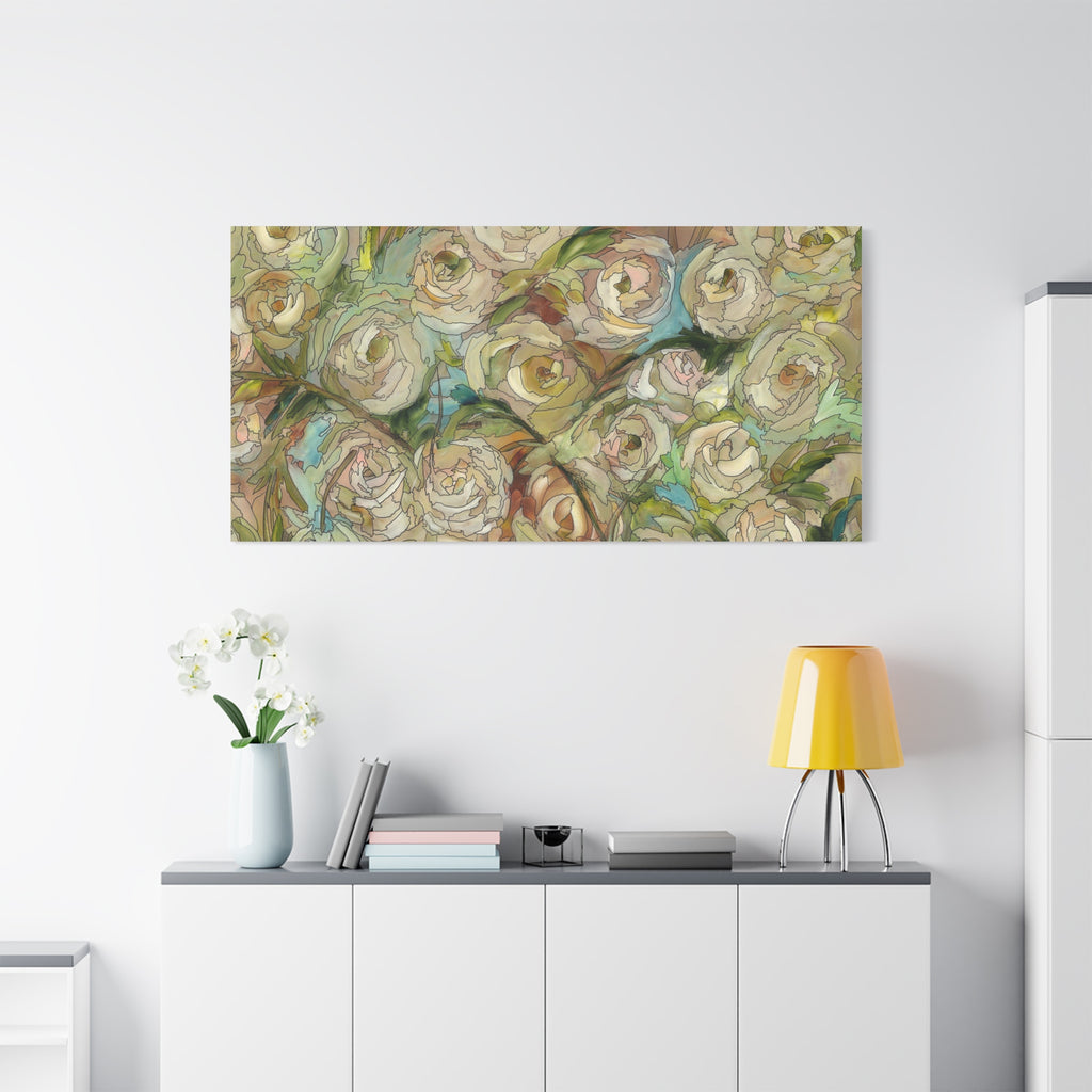 Floral Rose Canvas Print — Stretched Wall Art