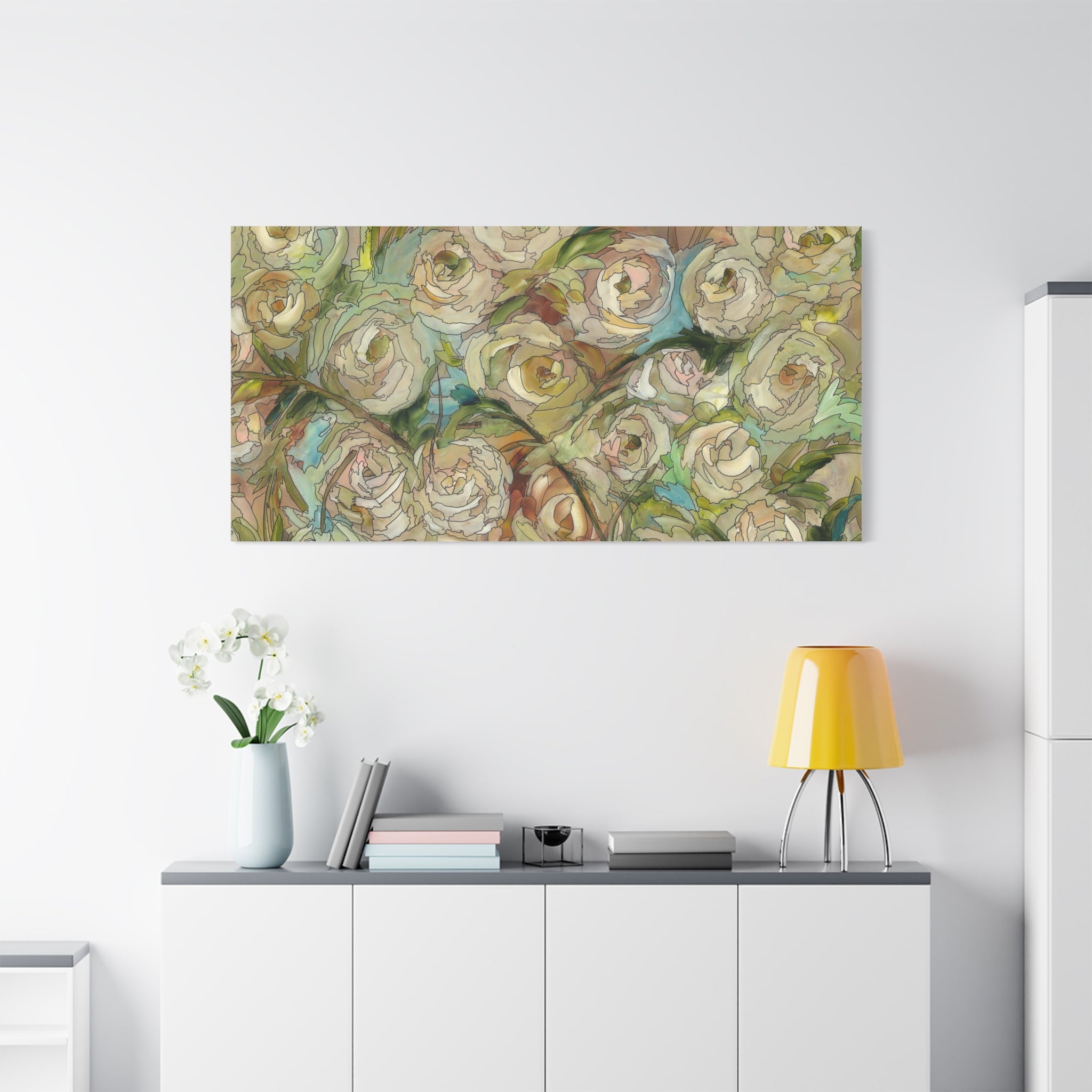 Floral Rose Canvas Print — Stretched Wall Art