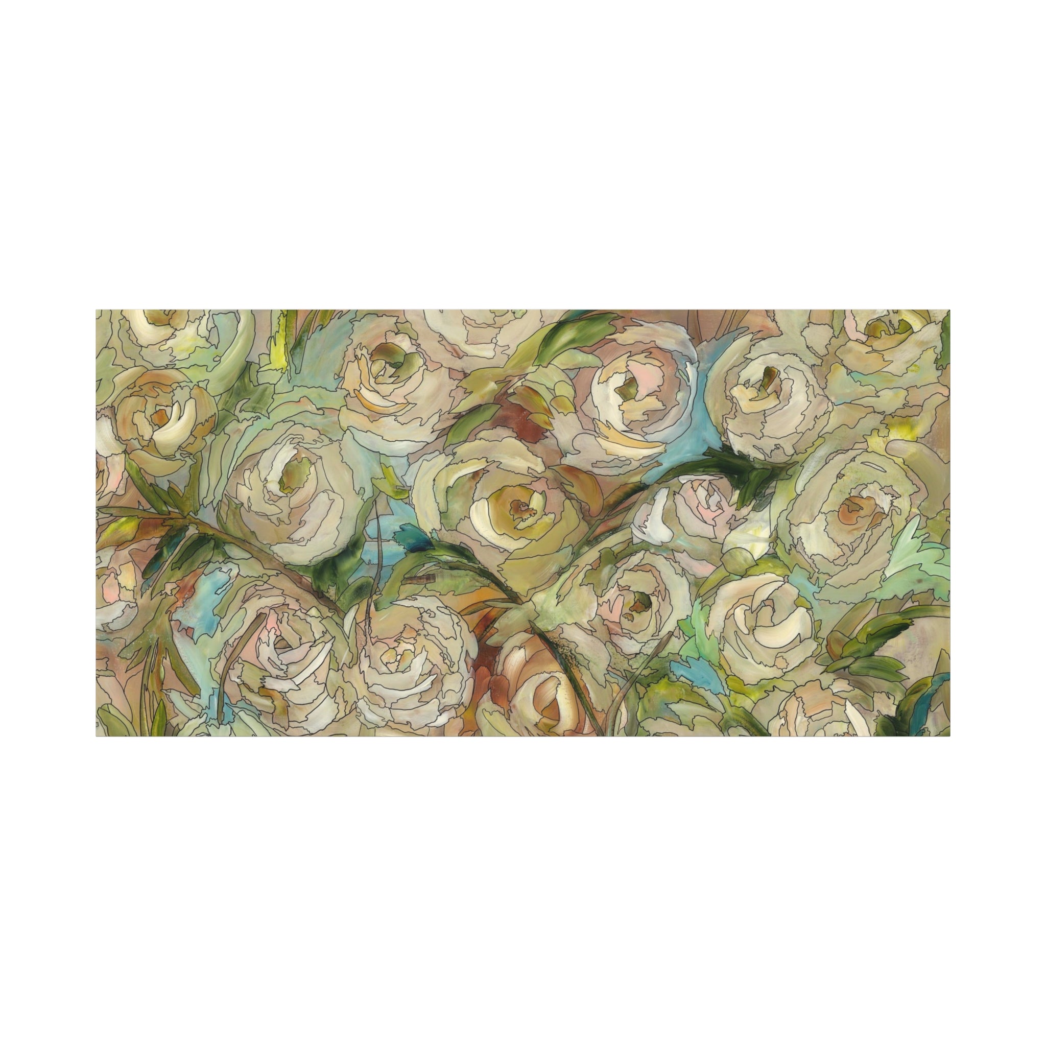 Floral Rose Canvas Print — Stretched Wall Art