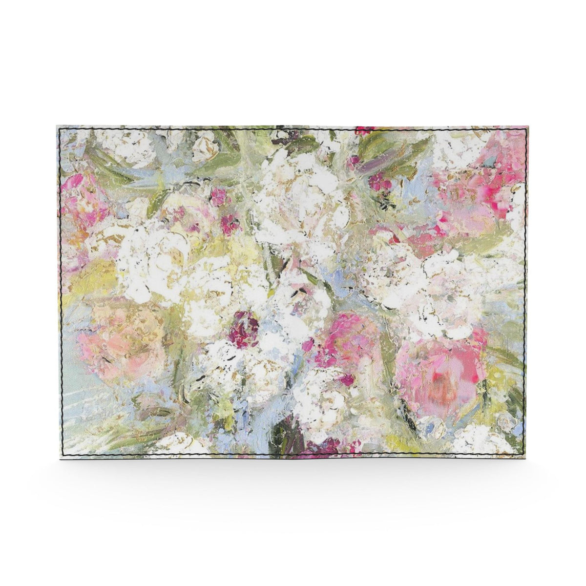 Champagne Floral Art Passport Cover