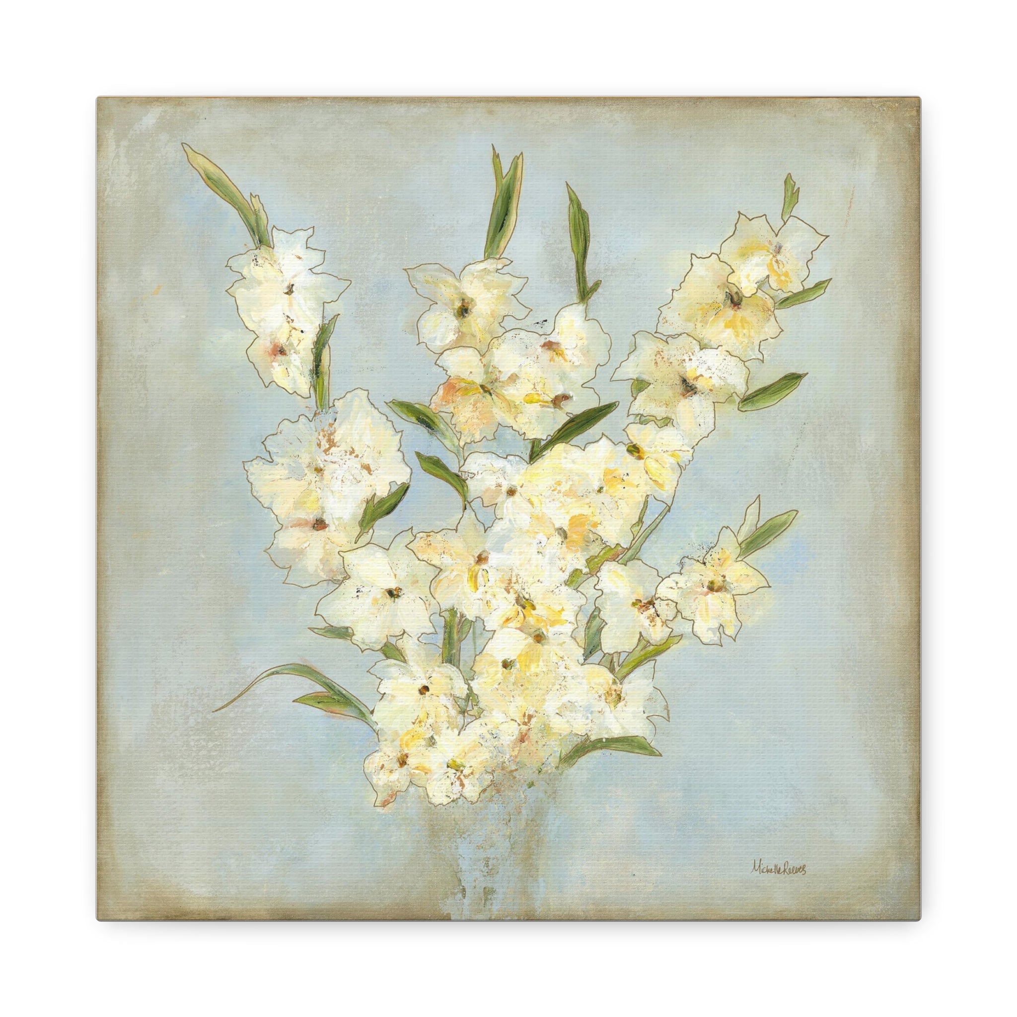 Yellow Gladiolas - Canvas Edition