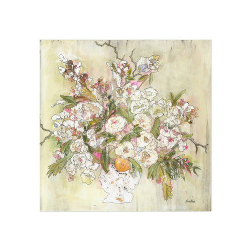 Abstract Neutral Floral Fine Art Print — Vintage Botanical Wall Art