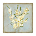 Yellow Gladiolas Fine Art Giclee — Soft Blue & Yellow Floral Wall Art