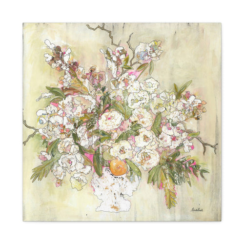 Abstract Neutral Floral Botanical -  Canvas Fine Art Print Edition