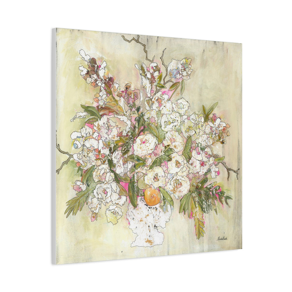 Abstract Neutral Floral Botanical -  Canvas Fine Art Print Edition
